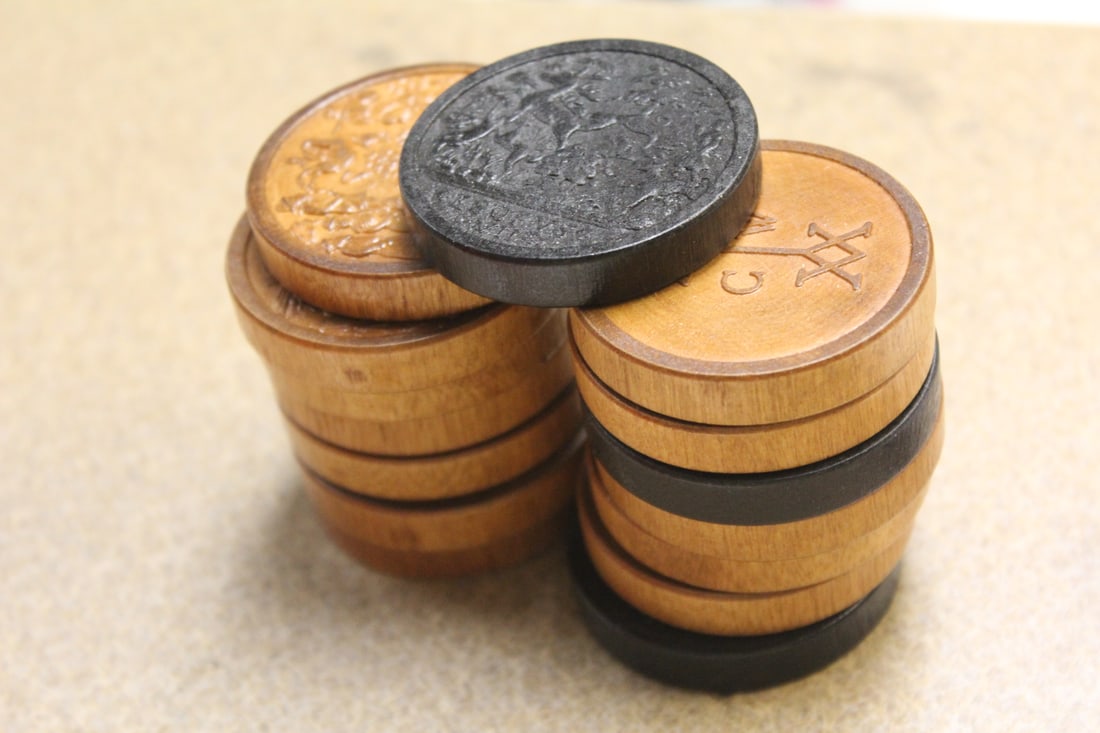 15 Carved Wooden Disc (1 of 4)