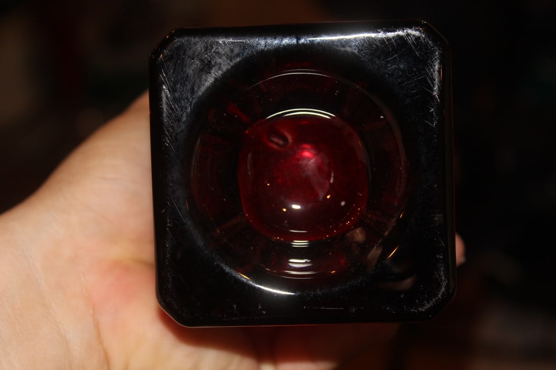 Ruby Red Glass Vase - 5