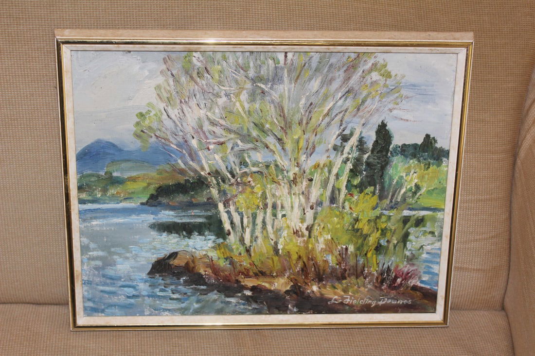 Oil on Board Painting by Lionel Fielding Downes: listed artist - signed - overall: 17" x 13"