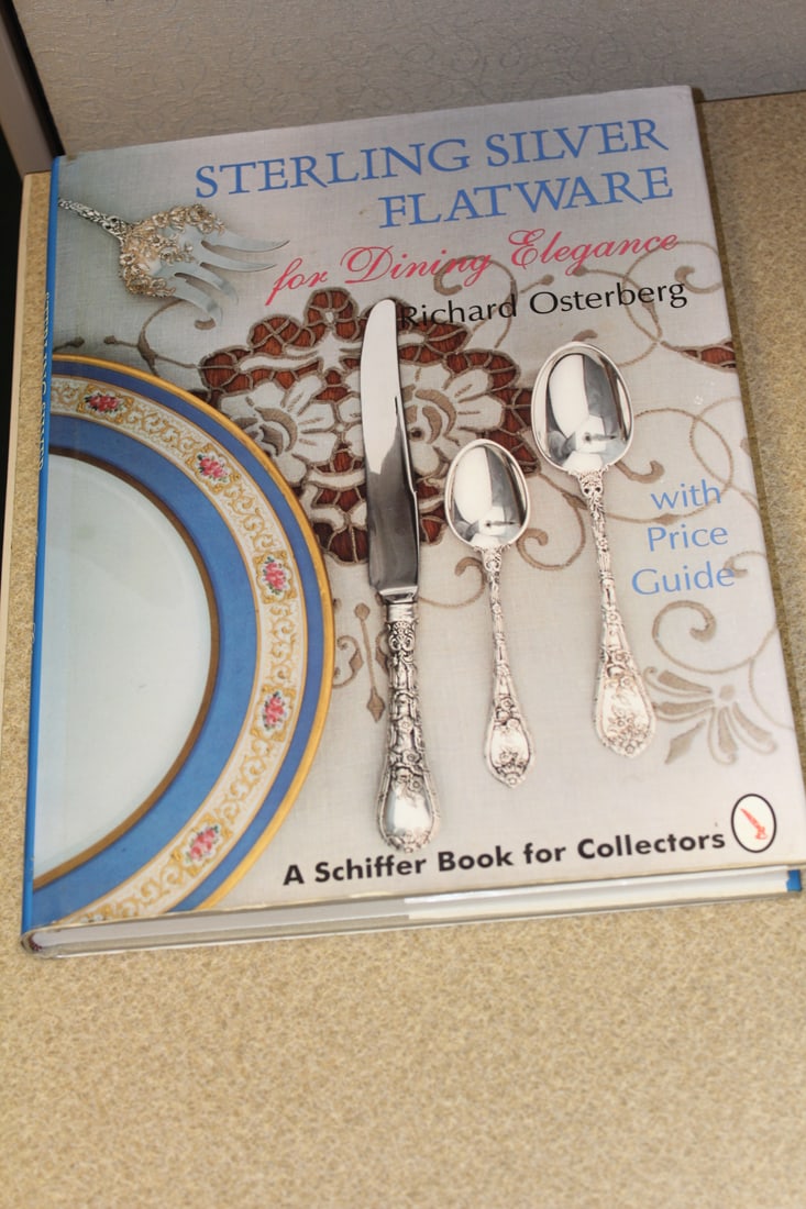 Hardcover Book on Sterling Silver Flatware: as shown