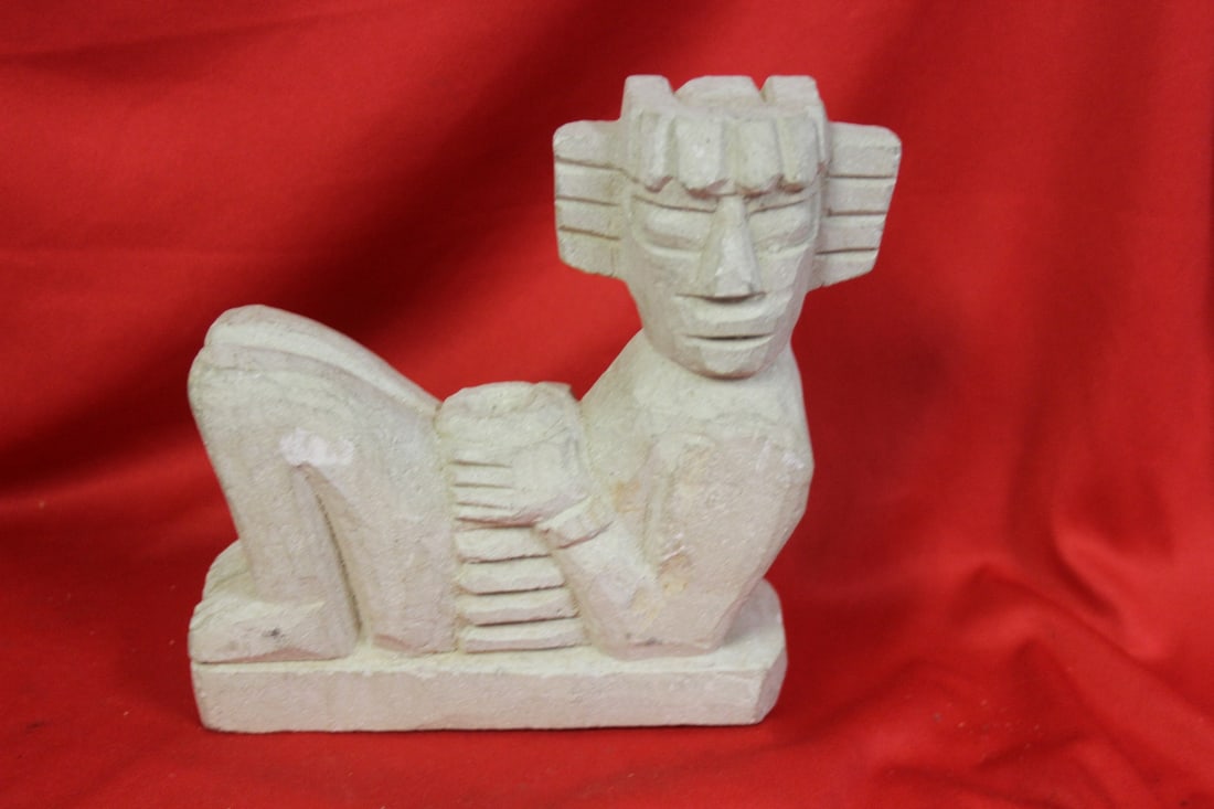 A Vintage Cement Statue: 6 3/4" long