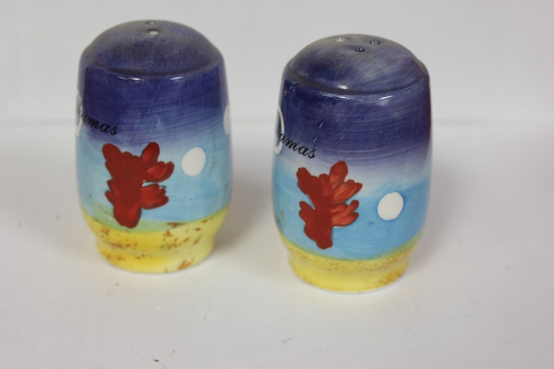 Pair of Salt and Pepper Shakers: as shown