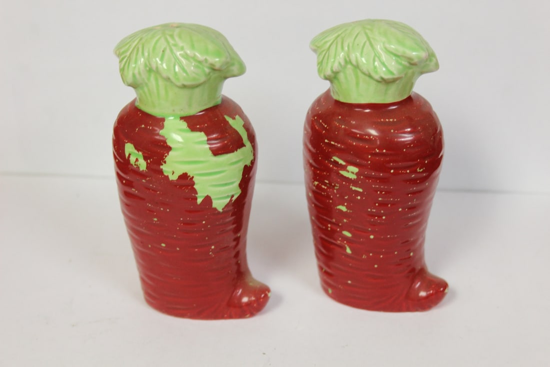 Pair of Salt and Pepper Shakers: Marked Japan - 5 3/8" tall