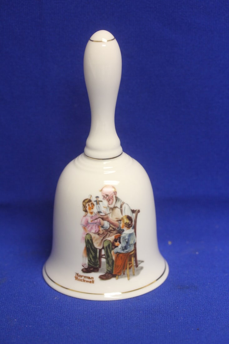 Norman Rockwell Bell: 6 5/8" tall