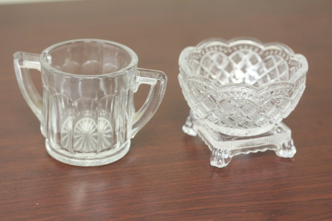 Lot of Two Pressed Glass Cups (1 of 8)