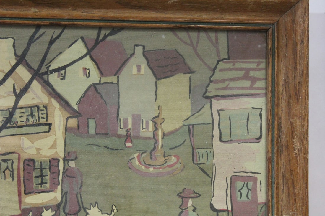 An Old Framed Print - 4