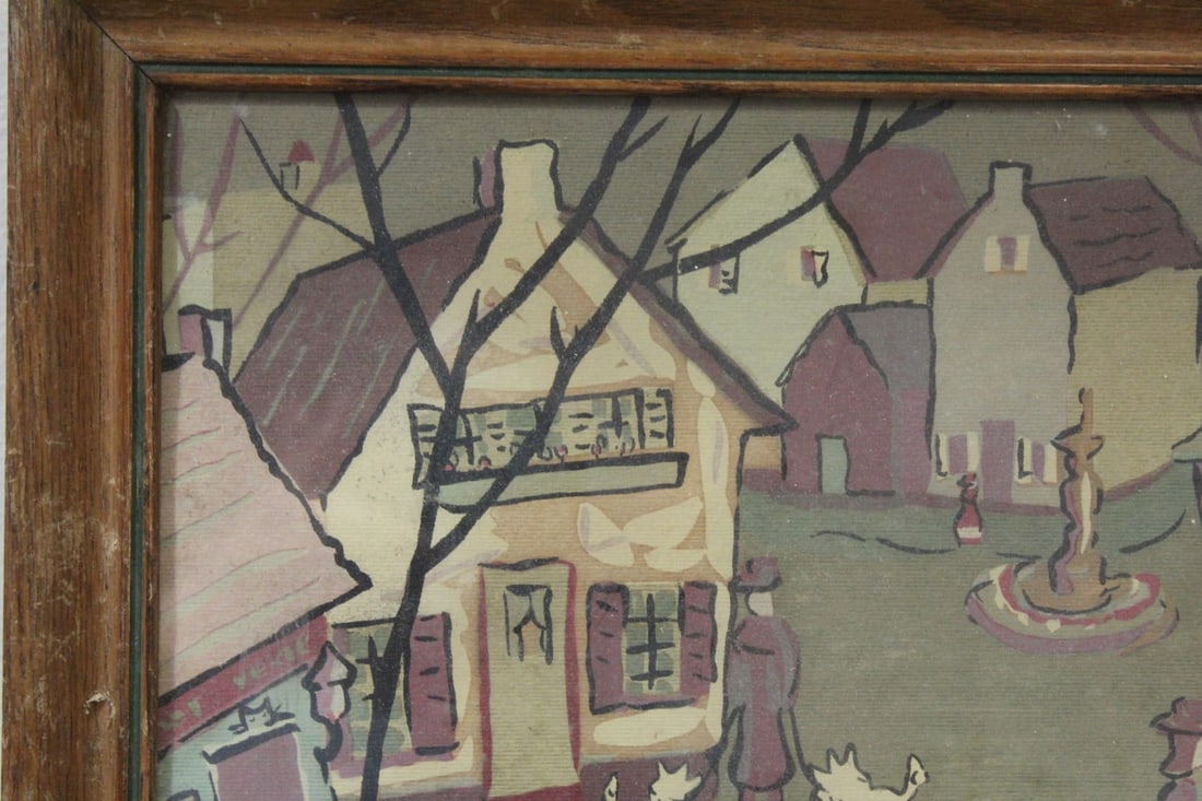 An Old Framed Print - 5