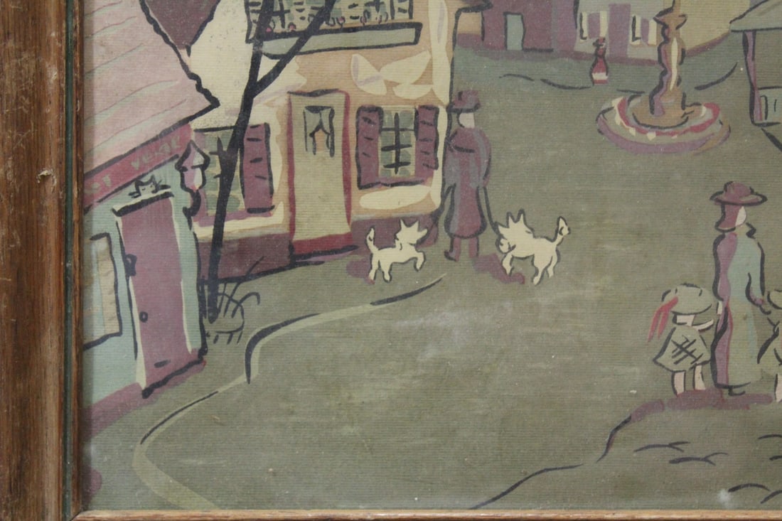 An Old Framed Print - 6