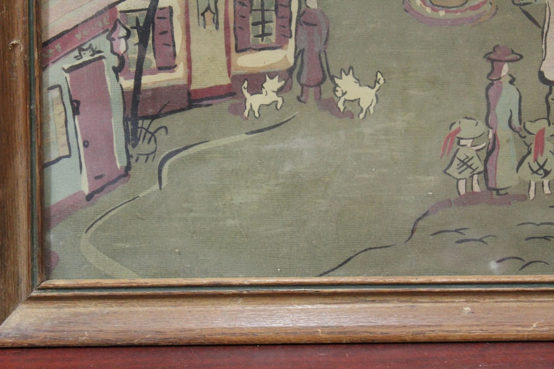 An Old Framed Print - 7