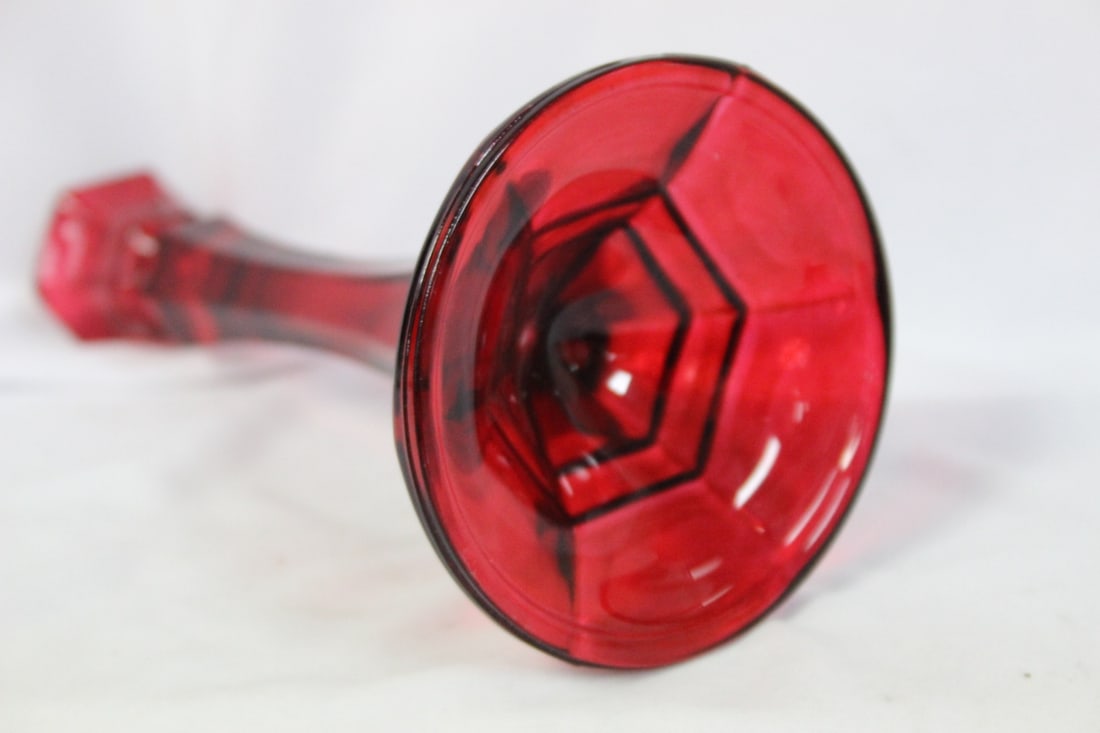 A Ruby Red Candlestick - 4