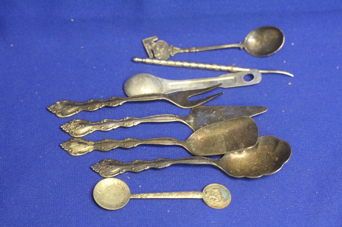 Lot of Silverplated Spoons etc: as shown