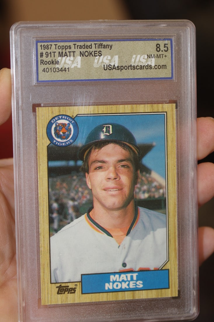 Graded Matt Nokes Rookie Card: as shown