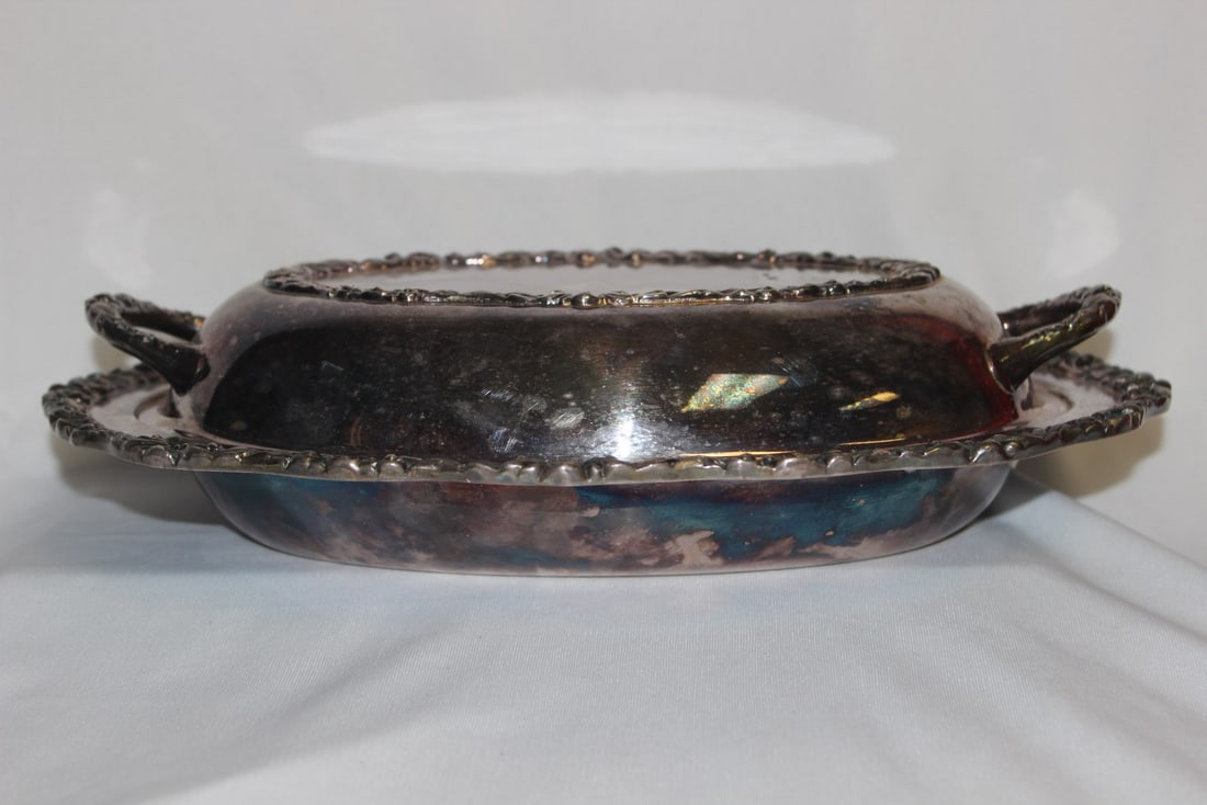 Silverplated Tray with Lid - 3