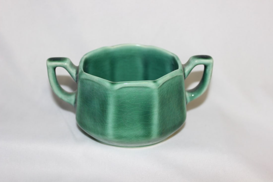 A Ceramic Sugar Container: 2 1/2" tall