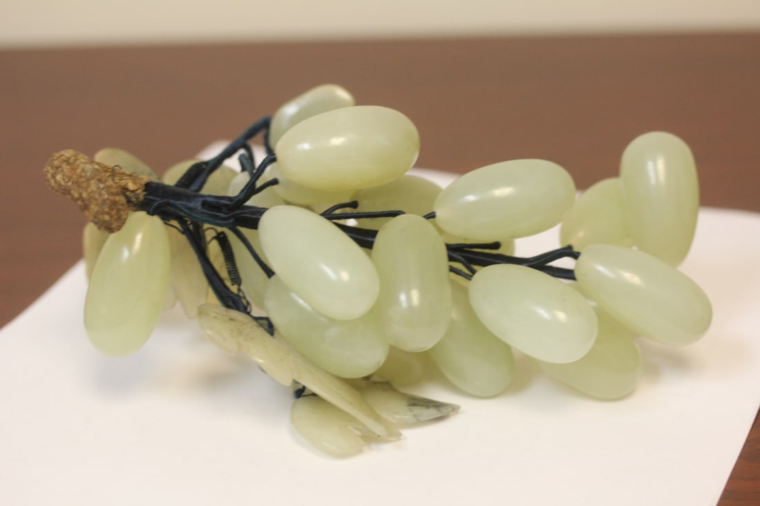 Jade Grapes: 6 1/2" across