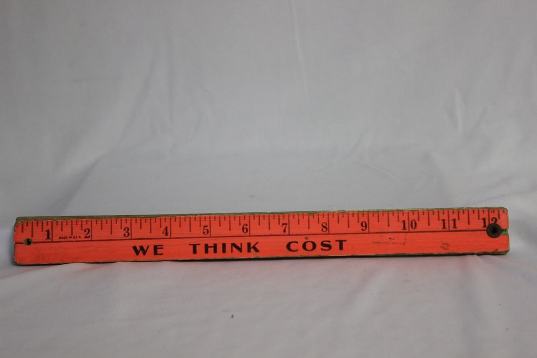 A Wooden Ruler: 36" long