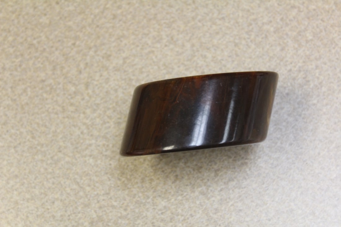 Bakelite Bangle Bracelet: insisde diameter= 2 1/2"- mid century modern - thickness=1 1/2"