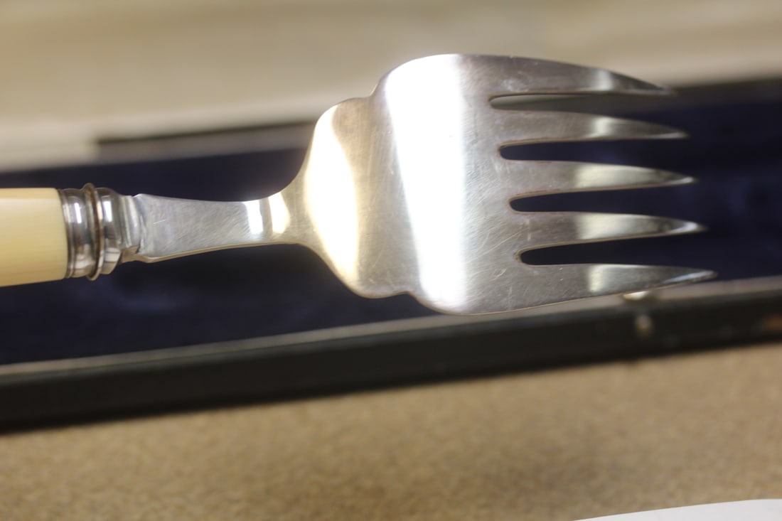 Silver plate serving set - 7