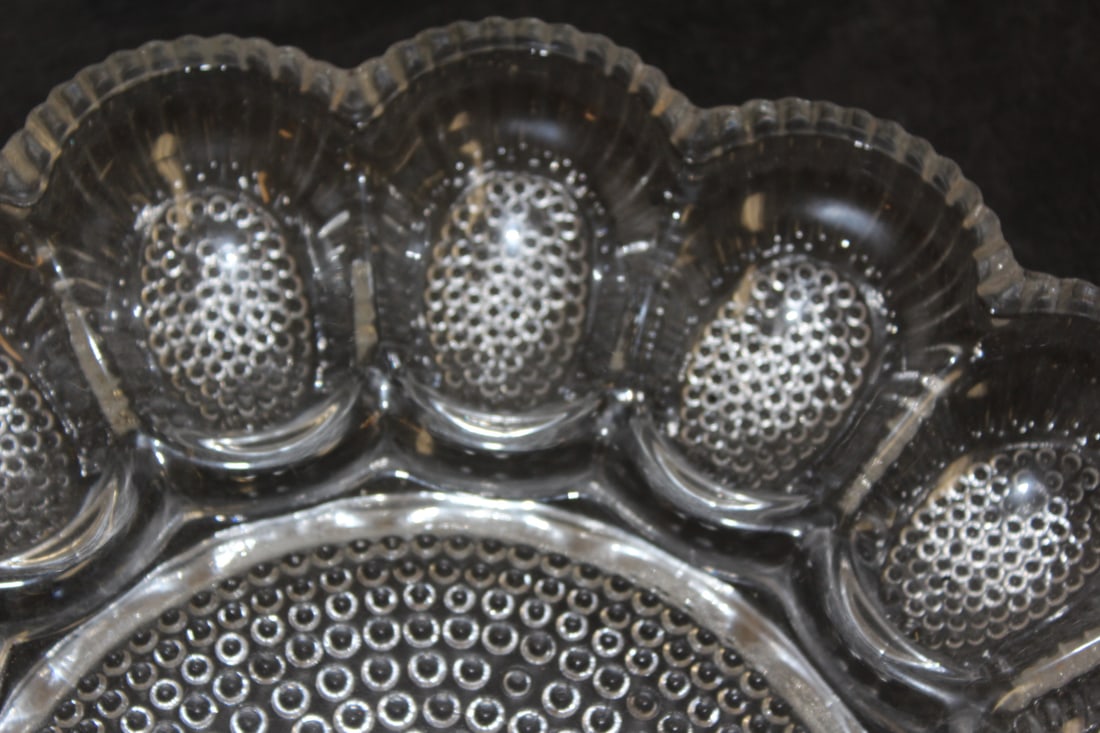 Large Devil Egg Glass Platter - 2
