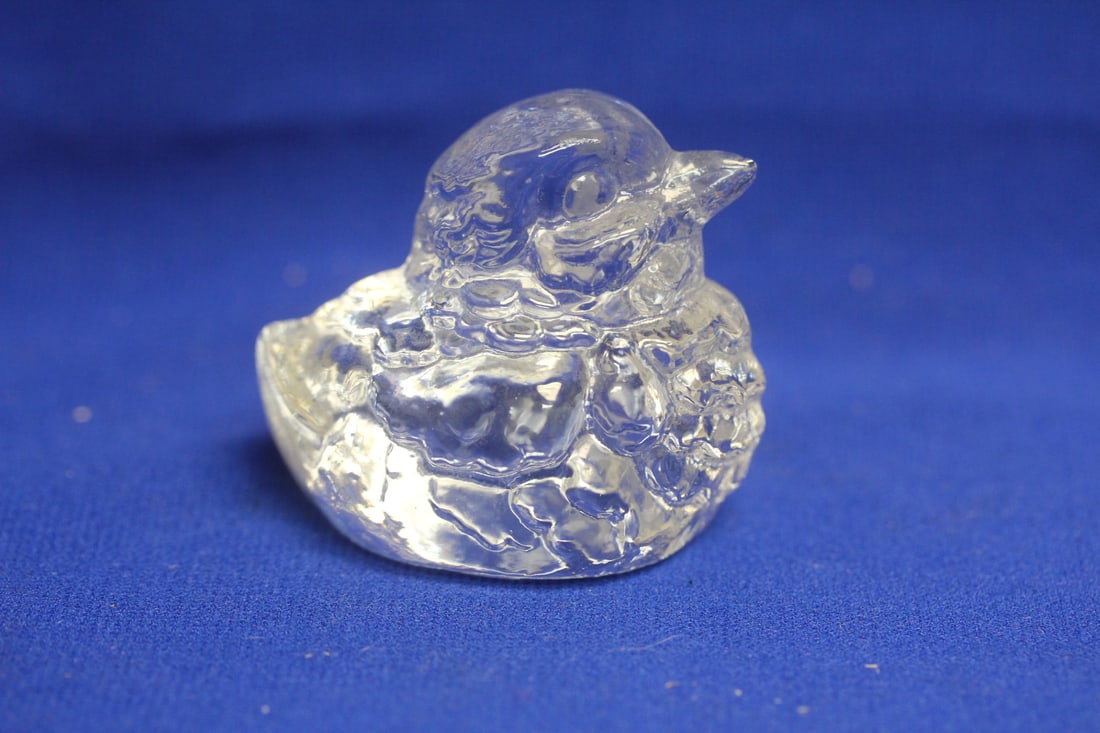 Goebel Glass Duck: 2 1/4" tall