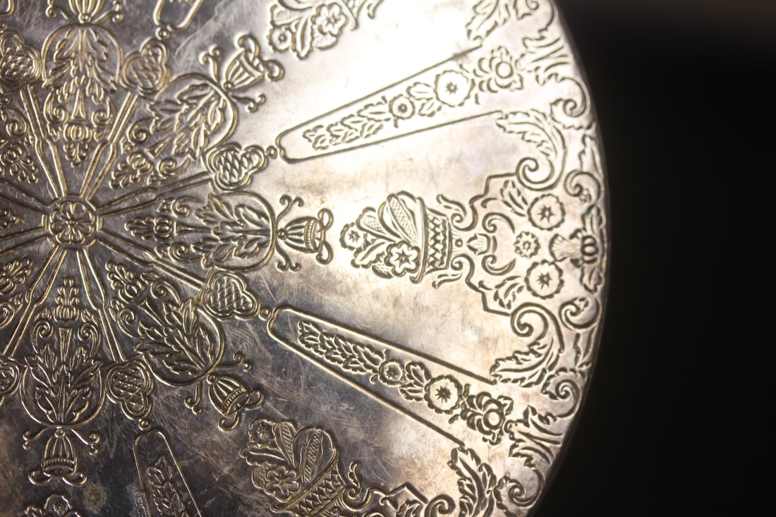 Silverplated Scroll Design Trivet - 3