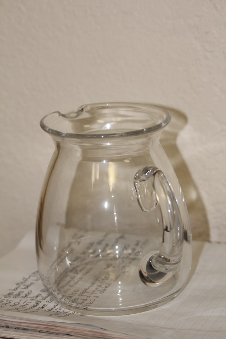 Signed Val St Lambert Pitcher - 4