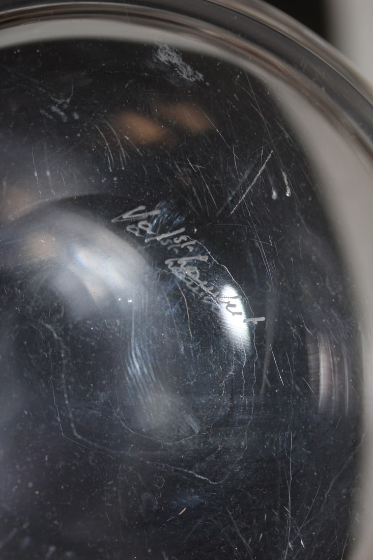 Signed Val St Lambert Pitcher - 6