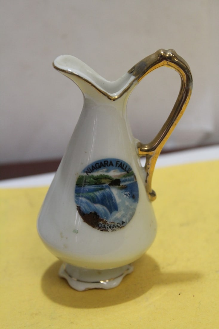A Japanese Ceramic Ewer on Niagara Falls: 4 3/8" tall