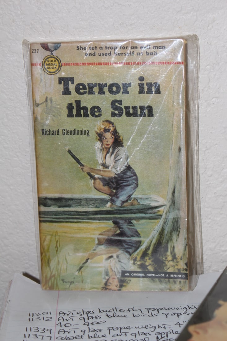 Paperback Novel: Terror in the Sun: as shown on photos