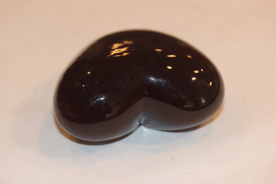 Ruby Heart Shape Paperweight - 2