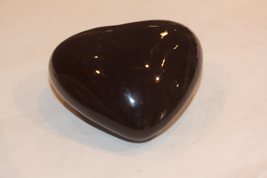 Ruby Heart Shape Paperweight - 3
