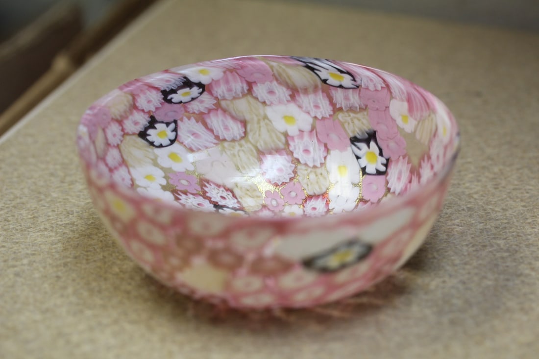 Murano? Millefiori Bowl: beautifully well made - 4 1/8" in diameter