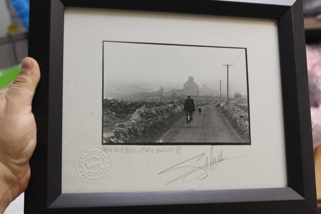 Signed Giles Norman Framed Photograph: with COA on back - overall= 12" x 10 3/4"