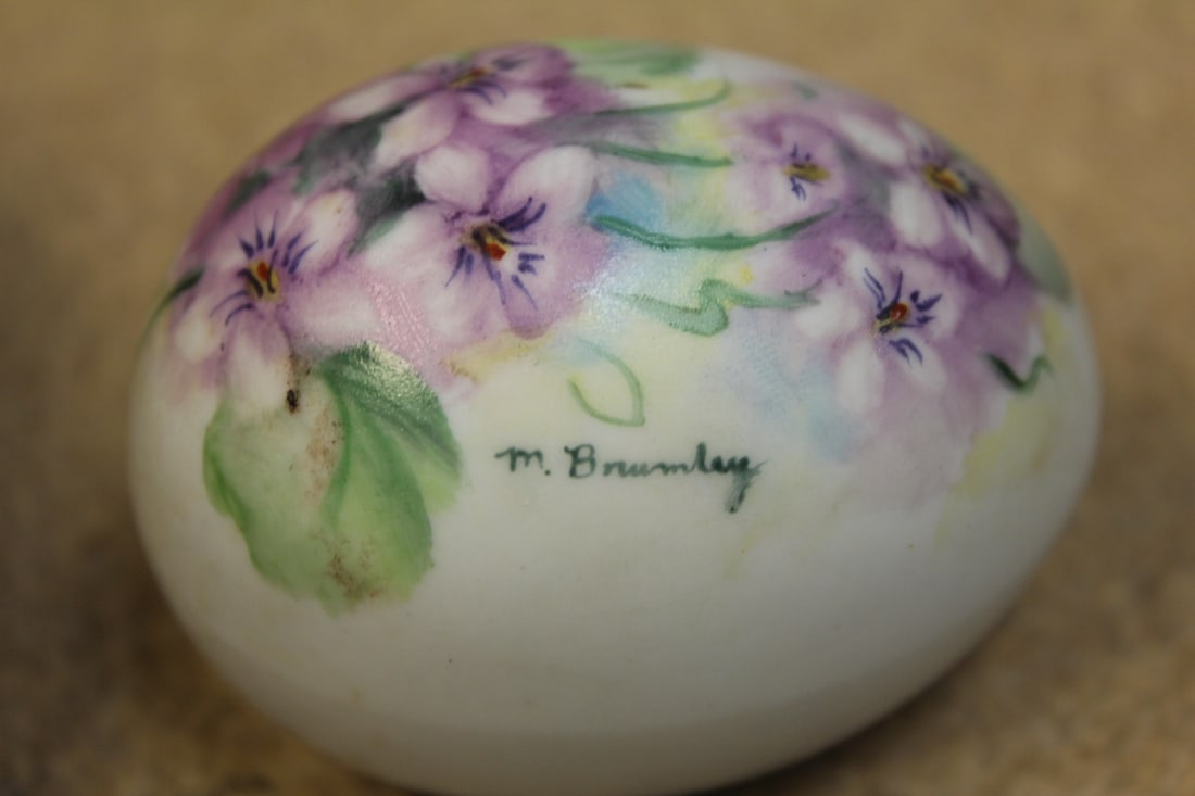 Hand Painted Ceramic Egg - 2