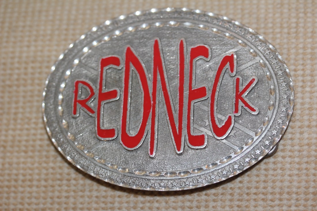 Redneck Belt Buckle: 4" across