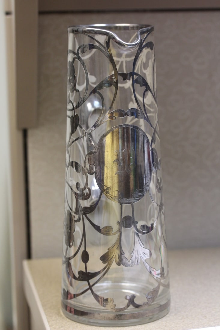 Silver Overlay Pitcher - 2