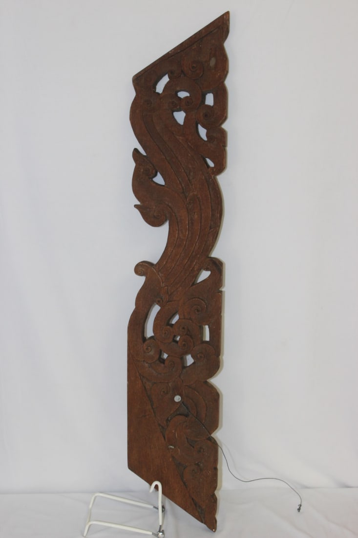 A Wooden Wall Panel: 32 1/4" long