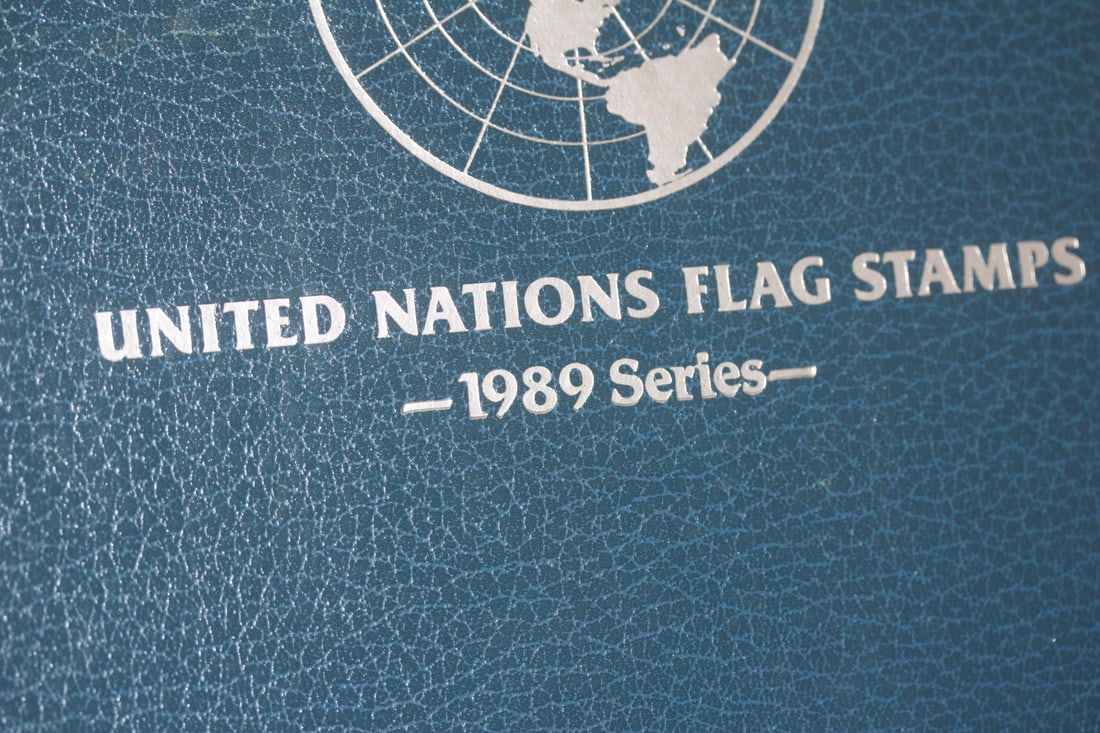 United Nations Flags Stamps: with binder