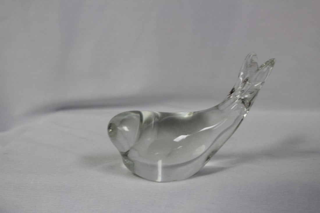 A Glass Whale: 3 5/8" long