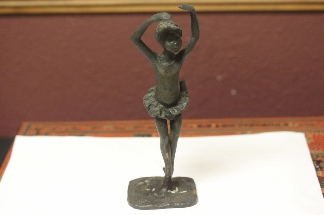 A Bronze Dancer - Signed: looks to be old - 6 3/4 inches tall