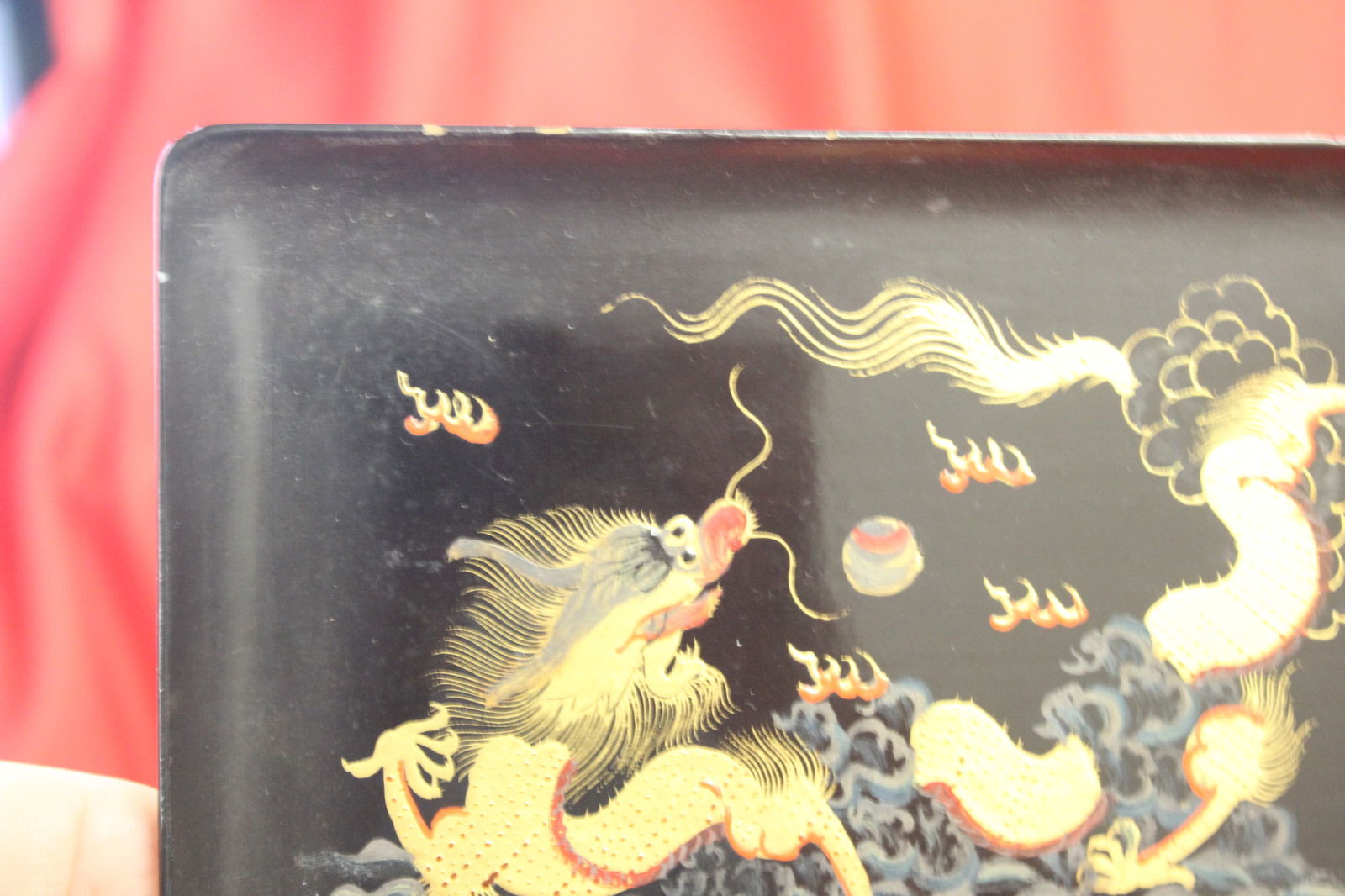 A Signed Lacquer Tray - 2