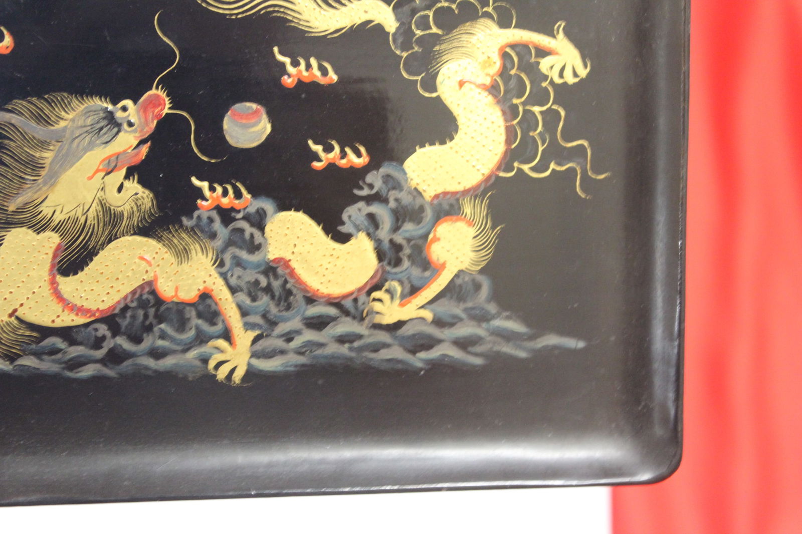 A Signed Lacquer Tray - 4