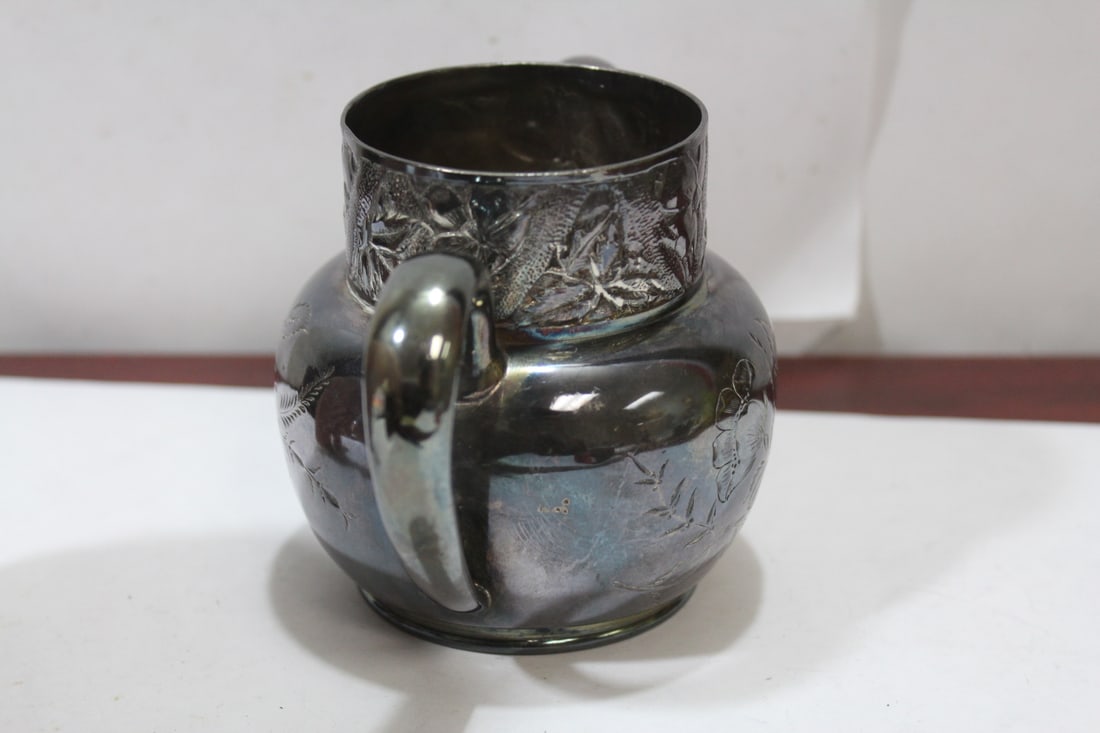 A Silverplated Two Handle Container - 2