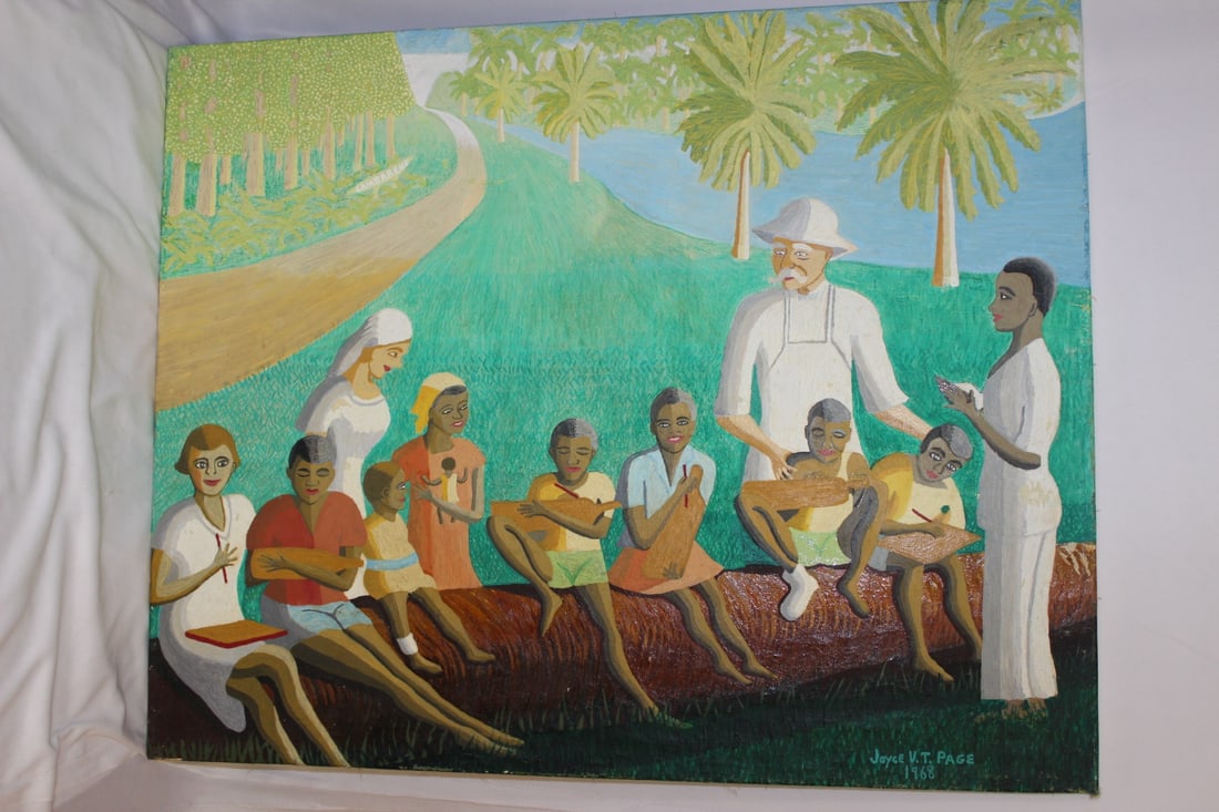 A Signed and Dated Joyce Van Tassel Page Painting (1 of 8)