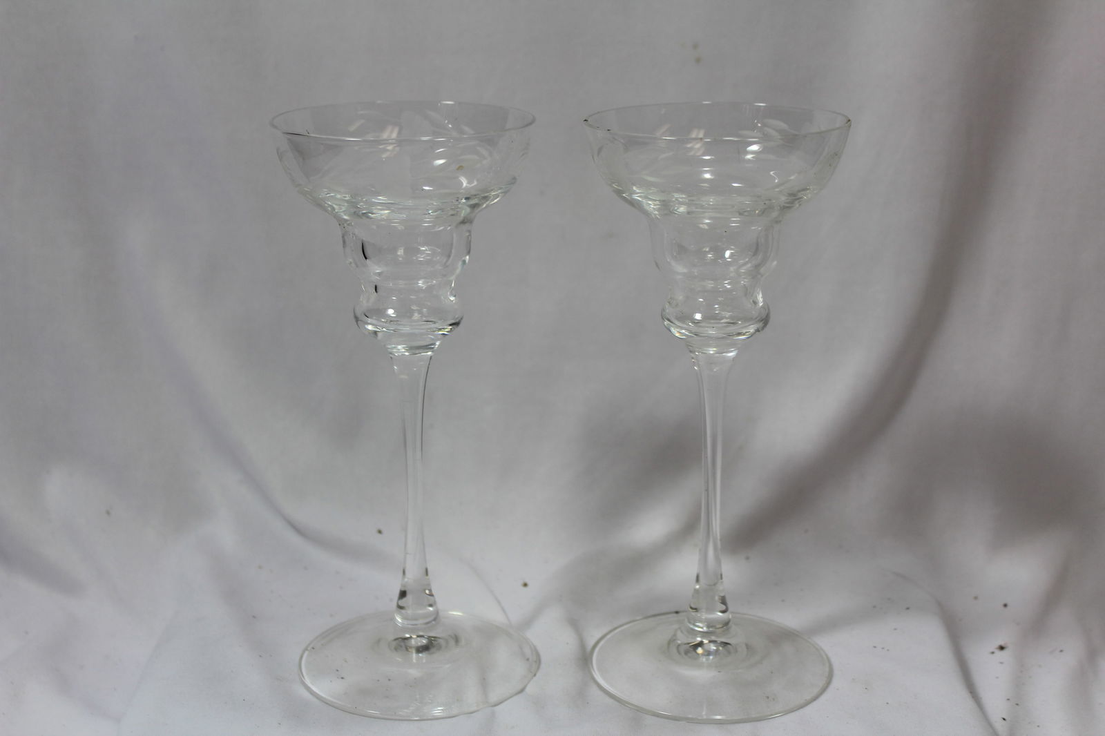 A Pair of Etched Glass Goblets (1 of 3)