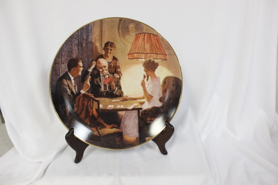 A Norman Rockwell Collector's Plate: boxed with COA - 8 1/2" in diameter