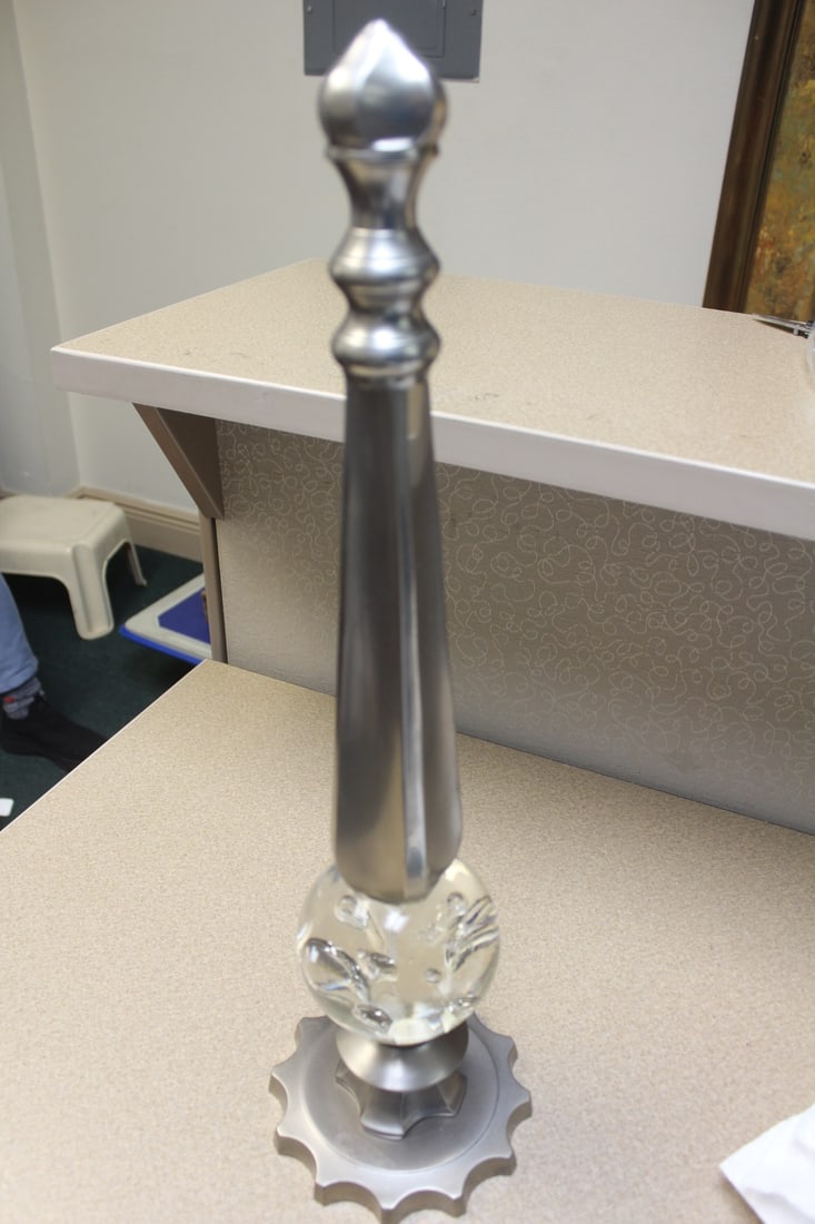 Decorative Glass Statue: 20 1/2" tall