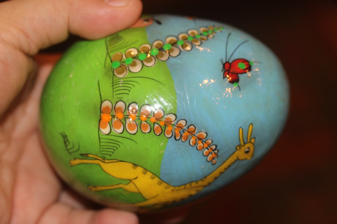 Signed Lacquer Egg - 4