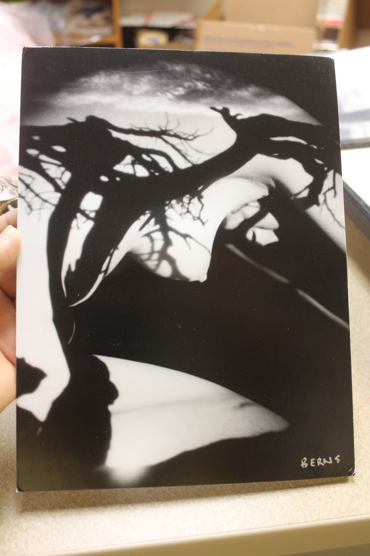 Unframed Nude Photograph: signed: Berns - 10 3/4" x 8"
