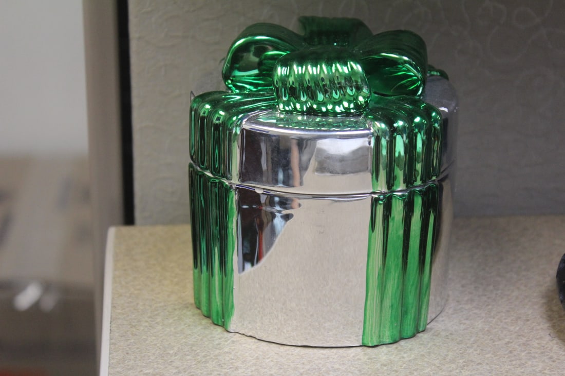 Ceramic Box: 4 1/2" tall